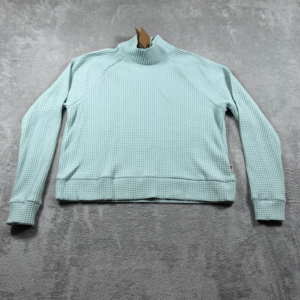 North Face Long-Sleeve Mock Neck Chabot Sweater Women Medium Muted Pine NF0A5GMZ